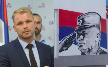 Bahato i uvredljivo: Stanivuković se pohvalio odgovorom na pitanje hoće li ukloniti mural zločinca Ratka Mladića